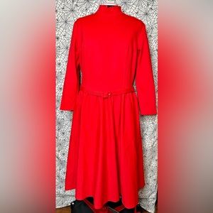 VIXEN BY MICHELINE PITT BAD GIRL SWING DRESS IN TOMATO RED